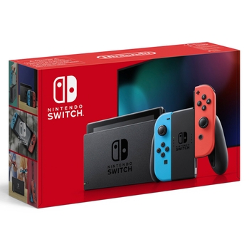 Nintendo Switch Neon Red/Blue with Improved Battery Life