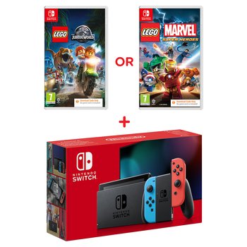 Nintendo Switch Console & Select Code-in-Box Game Bundle